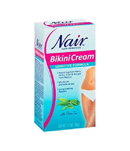Nair Bikini Cream with Green Tea Sensitive Formula, 1.7 Oz