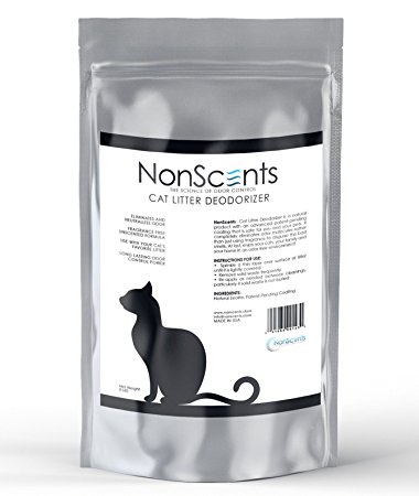 NonScents Odor Control Cat Litter Deodorizer - Completely Eliminates Cat Litter Odor