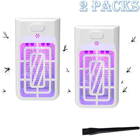 Dekugaa Indoor Plug-in Bug Zapper - Mosquito Trap with UV Light - Indoor Mosquito Killer - Electric Insect Repellent - Gnat Trap for Mosquitoes Fruit Flies and Flying Gnats -2 Pack