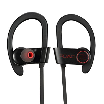 POAO Baisee Bluetooth V4.1 Headphones, Magic buds Wireless Earphone Sport Stereo In-Ear Earbuds -IPX4 Sweat Proof -Premium Sound with Bass,for iPhone, Android (New Black)