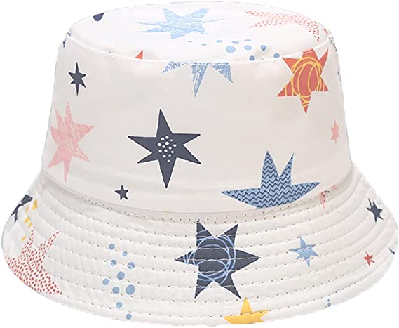 Taidor Kids Bucket Hat Print Cotton Beach Hat Summer Travel Sun Hats
