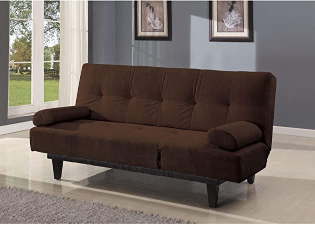 Acme 05855W-BR Cybil Adjustable Sofa Set with Two Pillows, Brown