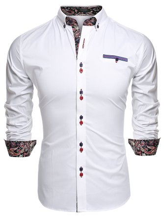 Coofandy Mens Fashion Slim Fit Dress Shirt Casual Shirt