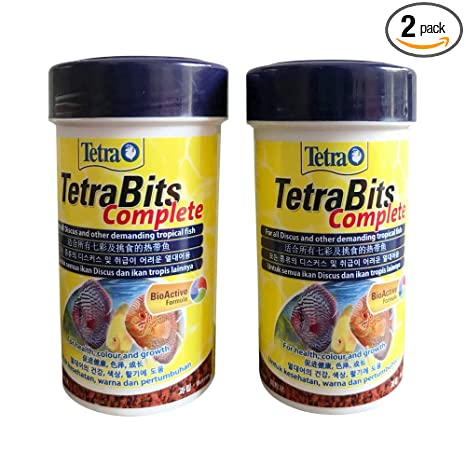 TETRA BITS Pellet Aquarium Fish Food for All Life Stages Pack of 2, 30g (Pack of 2)
