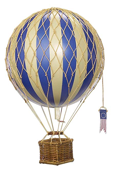 Travels Light Hot Air Balloon (Blue) - Authentic Models - Air Balloon Decorations