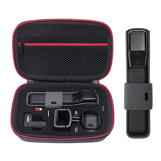 Liboer Hard EVA Carrying Case Compatible for DJI Osmo Pocket Accessories,Protective Travel Bag,Come with Lens Cover for Handheld Gimbal Camera