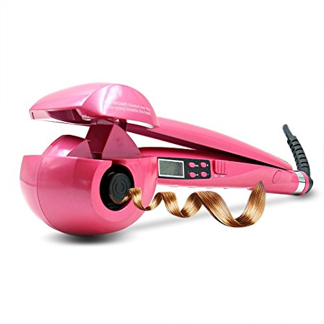 Automatic Hair Curling Curler LCD Display Ceramic Roller Iron Wave Machine Steamer UK Plug