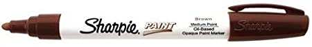 Sharpie Oil-Based Paint Marker, Fine Point, Brown (35538)