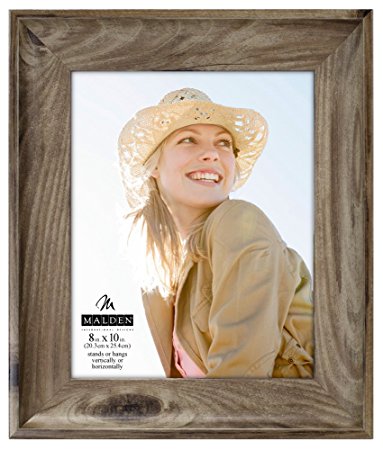 Malden International Designs Classic Mouldings Briggs Wide Scooped Moulding Picture Frame, 8x10, Gray