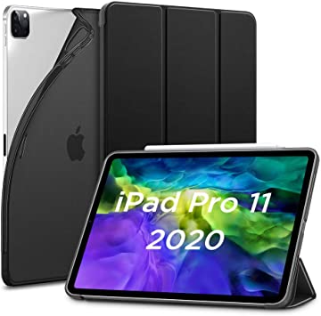 ESR Case for iPad Pro 11 2020 & 2018, Rebound Slim Smart Case with Auto Sleep/Wake [Viewing/Typing Stand Mode] [Flexible TPU Back with Rubberized Cover] for iPad Pro 11'' 2020 2nd Gen - Black