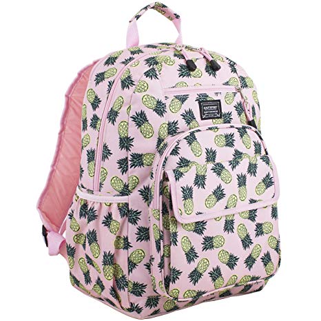 Eastsport Tech Backpack, Pink/Pineapple Print