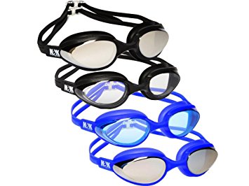 NAK Fitness Swim Goggles Anti Fog No Leaking Swimming Goggles for men women and kids