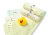 Naturally Natures Bamboo Baby Washcloths Wipes 6 Pack Large 10x10 size Gentle and soft on Baby Skin