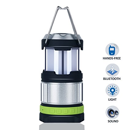 LED Rechargeable Multifunction Camping Lantern, Bluetooth Speaker Tent Light, 3 Light Modes, Adjustable, Portable, USB Cable   Built-in Microphone, Perfect for Camping/Dating/Garden Party/Emergency