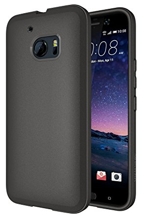 HTC 10 Case - Diztronic Full Matte TPU Series - Slim-Fit Soft Touch Flexible Phone Case for HTC 10 (2016) - Full Matte Charcoal Gray