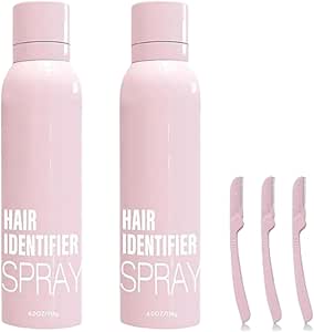 Hair Identifier Spray for Face Shaving Dermaplaning Skin Body, Dermaplaning Spray to Show Facial Hair-Facial Hair Identifier Spray for Dermaplaning (2pcs)