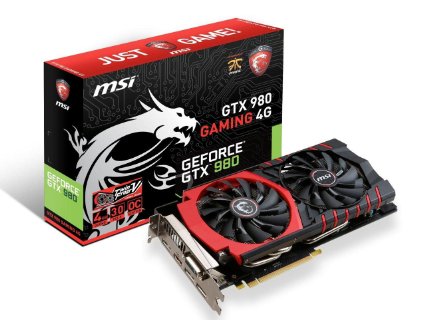 MSI GAMING GeForce GTX 980 4GB OC DirectX 12 VR READY (GTX 980 GAMING 4G)