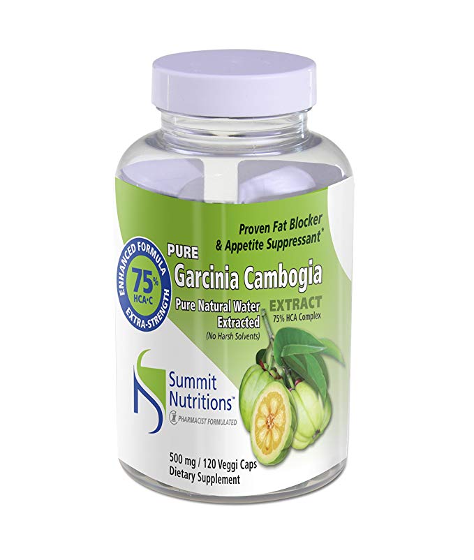 Summit Nutritions Pure Garcinia Cambogia Extract 75% HCA (120 Veggie Capsules)