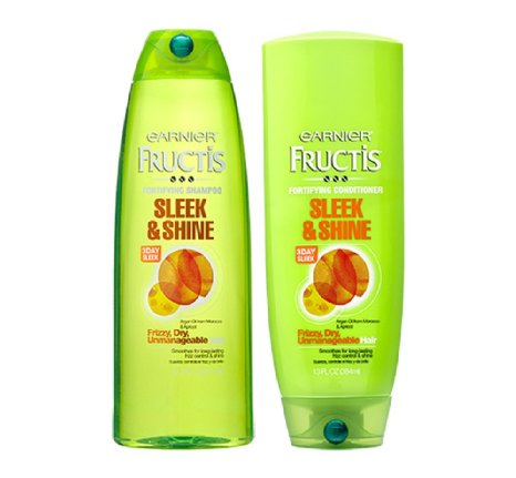 Garnier Fructis Shampoo & Conditioner Set Sleek & Shine