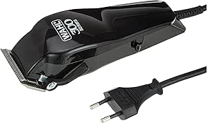 WAHL Home Pro 300 Tondeuse Cheveux De Précision Made in Europe, Filaire, avec Levier pour Dégradés (1mm à 3mm);Lame auto-affutée de qualité, ne tire pas les cheveux 8 sabots, 24  longueurs de coupe