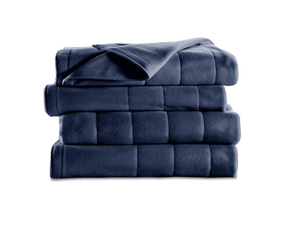 Electric Heated Fleece Blanket, Full , Newport Blue