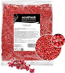 Minotaur Spices | Pepe rosa intero | 2 x 250 g (500 g) | Pepe rosa in grani | Rosa bacche