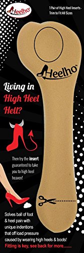 Living in High Heel Hell? Heelho High Heel Inserts Will Take You to High Heel Heaven When Our Ball of Foot Depression is Placed Correctly In Your Shoe
