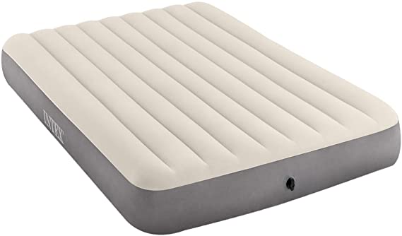 Intex Unisex's Queen Dura-Beam Series Single High Airbed, Taupe/Grey, One Size