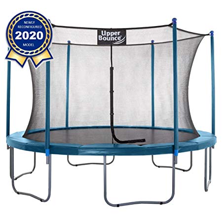 Upper Bounce Easy-to-Assemble Round Trampoline Set with Premium Jumping Mat & Safety Enclosure System | The #1 Best Outdoor Trampoline for Kids!