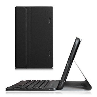 Fintie LG G PAD 8.3 Keyboard Case - Ultra Slim SmartShell Stand Cover with Magnetically Detachable Wireless Bluetooth Keyboard for Model V500/V510 (Wifi)&VK810 (Verizon 4G LTE), Black