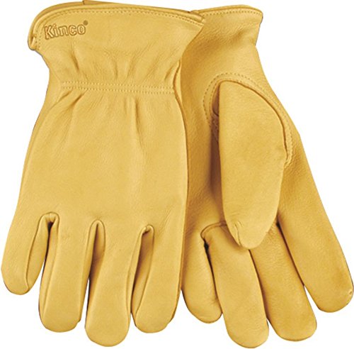 Kinco 90-XL Unlined Grain Deerskin Leather Driver Gloves, X-Large