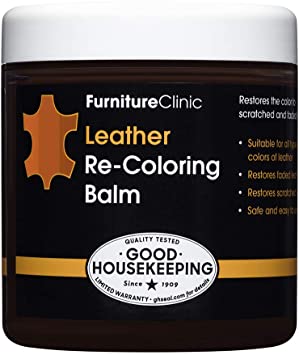 Leather Recolouring Balm (Tan) for Sofas, Cars, Shoes and Clothing - The Best Leather Care -Renew and Restore Color to Faded and Scratched Leather on Boots, Handbags, Jackets, Saddles