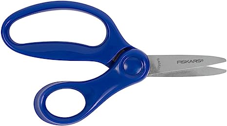 Fiskars 194300 Back to School Supplies Kids Scissors Pointed-tip, 5 Inch, Blue