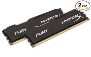 Kingston HyperX FURY 8GB Kit (2x4GB) 1866MHz DDR3 CL10 DIMM - Black (HX318C10FBK2/8)