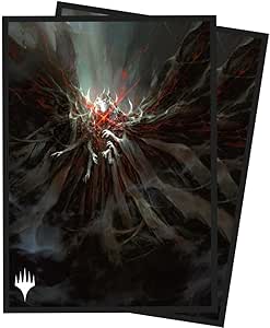 Ultra PRO - MTG Duskmourn 100ct Deck Protector Sleeves Commander Valgavoth, Horrower of Souls, Standard Size Card Sleeves with Durable ChromaFushion Tech, Matte Finish Card Sleeves, MTG Card Sleeves