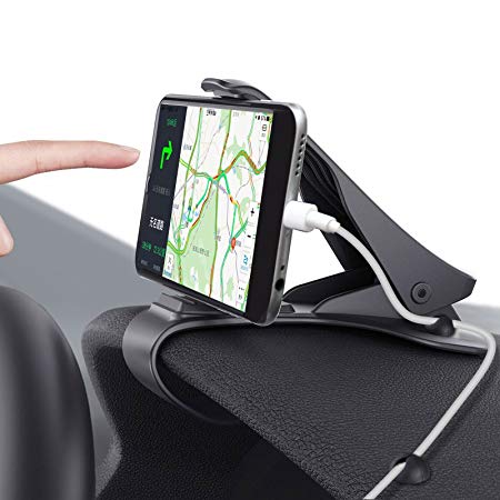 Car Phone Mount, M.Way Car Dashboard Phone Holder HUD Design Non-Slip Car Phone Mount Stand Universal Phone Holder Cradle For Safe Driving, iPhone,Samsung,Tablet,GPS Under 6.5'