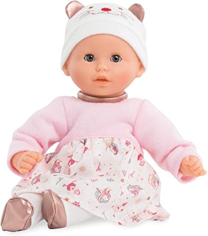 Corolle - Margot Enchanted Winter - Mon Premier Poupon Bebe Calin 12' Baby Doll, Pink/White, 12 inches