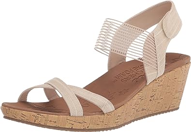 Skechers Women's Cork Wedge Sandal