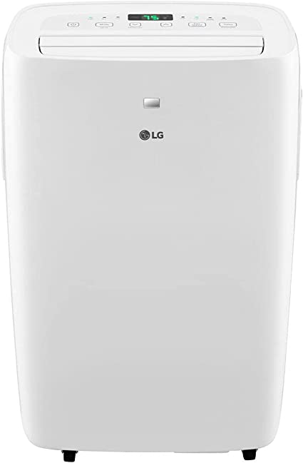 LG 7,000 BTU (DOE) / 10,000 BTU (ASHRAE) Portable Air Conditioner, Cools 300 Sq.Ft. (12' x 25' room size), Quiet Operation, LCD Remote, Window Installation Kit Included, 115V