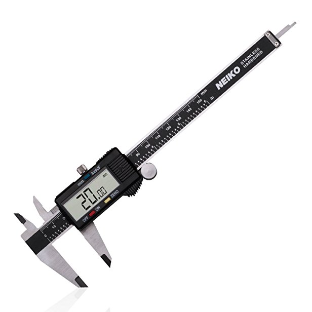 Neiko 01407A Electronic Digital Caliper with Extra Large LCD Screen | 0 - 6 Inches | Inch/Fractions/Millimeter Conversion