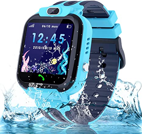 bhdlovely Kids Smart Watch Tracker Waterproof Smart watches Phone for Boys Girls with Two-way Calling Voice Chat SOS for 3-12 Years Old Child gifts