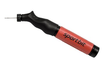 Sportbit - Soccer Ball Pump - Ergonomic and Durable - Fits to any inflating balls: Football, Basketball, Volleyball, Rugby - 2 Bonus needles - Hand portable air pump - Covered by full 3 Years Warranty