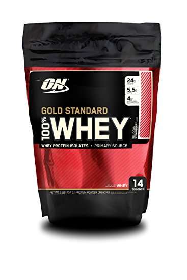 Optimum Nutrition Gold Standard 100% Whey, Strawberry, 1 Pound