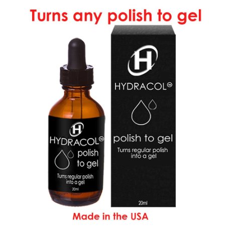 Hydracol Gel Nail Polish Turns ALL Nail Color to a Hard Lacquer Paint. Use LED or UV Lamp, Do At Home