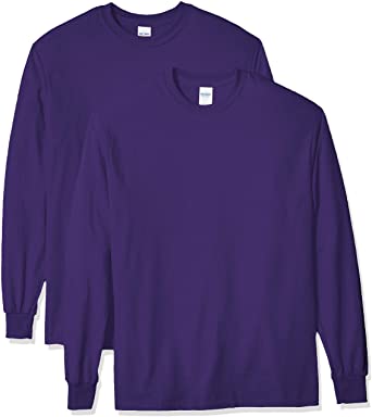 Gildan Men's Ultra Cotton Long Sleeve T-Shirt, Style G2400, 2-Pack