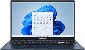 ASUS 2023 Vivobook 15.6” FHD Touchscreen Laptop 10-Core Intel Core i7-1255U Iris Xe Graphics 16GB DDR4 512GB NVMe SSD USB-C WIFI AX BT Webcam HDMI1.4 Backlit KB Windows 11 Home w/RE USB