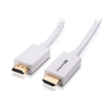 Cable Matters High Speed HDMI Cable with Ethernet in White 10 Feet - 3D and 4K Resolution Ready