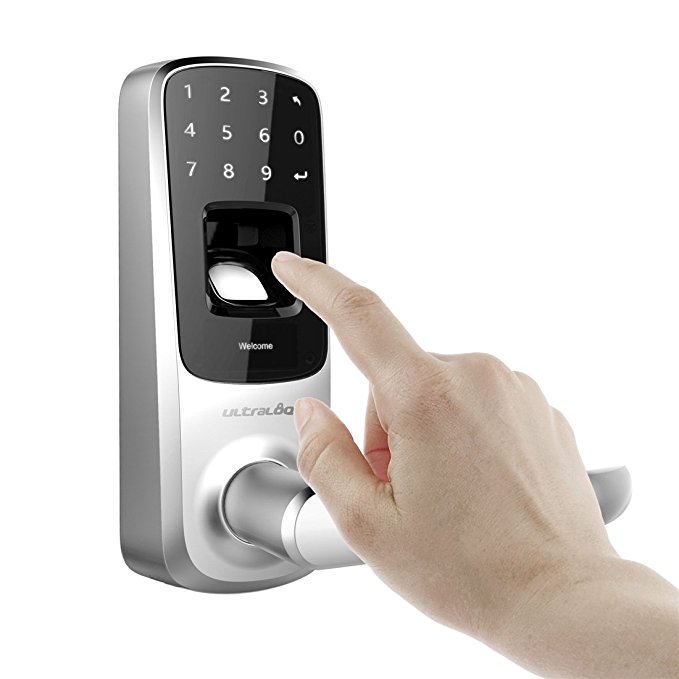 Ultraloq UL3-BT Bluetooth[Upgraded Version] Enabled Fingerprint and Touchscreen Smart Door Lock