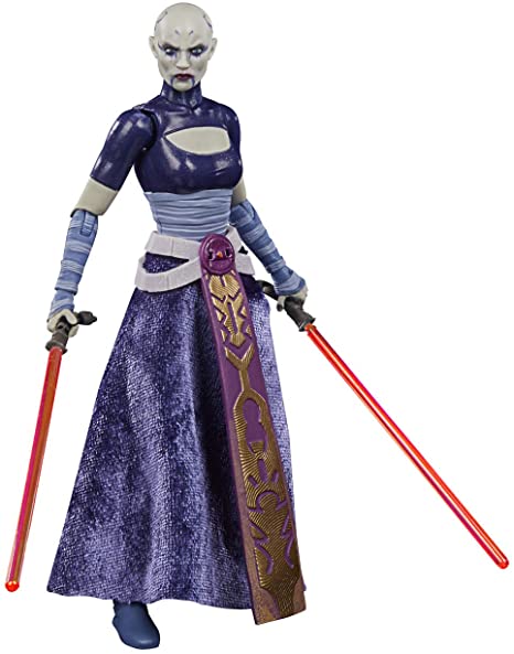 Star Wars The Black Series Asajj Ventress Toy 6-Inch Scale The Clone Wars Collectible Action Figure, Toys for Kids Ages 4 and Up