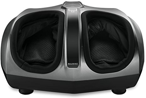 Belmint Shiatsu Foot Massager with Switchable Heat | Cover Is Removable & Washable | One Year Warranty (Charcoal Grey)